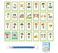 32 schede di comunicazione per bambini e adulti non verbali - Carte PECS per autismo, SEN e logopedia - Carte per emozioni e bisogni quotidiani