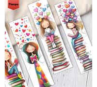 32 segnalibri a forma di cuore, design rilassanti che mostrano una ai libri - Ideali per gli appassionati di letteratura, strumenti di , regali per lettori accaniti e articoli essenziali per la