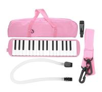 32 Tasti Melodica Tastiera, Pianola Scuola Media con Bocchino per Cornetta per Esibizione Musicale, Diamonica 32 Tasti per Studenti, Principianti, Appassionato di Musica (Pink)