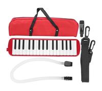 32 Tasti Melodica Tastiera, Pianola Scuola Media con Bocchino per Cornetta per Esibizione Musicale, Diamonica 32 Tasti per Studenti, Principianti, Appassionato di Musica (Red)