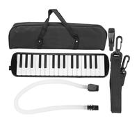 32 Tasti Melodica Tastiera, Pianola Scuola Media con Bocchino per Cornetta per Esibizione Musicale, Diamonica 32 Tasti per Studenti, Principianti, Appassionato di Musica (Black)