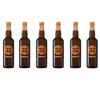 32 Via dei Birrai - Audace Bio - Birra bionda biologica doppio malto- Vegana, Non Filtrata, Non Pastorizzata - 6 bottiglie da 75cl - 8,4% vol.
