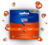 80 Capsule Caffè Lavazza Nespresso Alluminio Crema e Gusto FORTE ex Vigoroso
