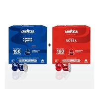320 Capsule Lavazza Caffè Nespresso - 160 Crema e Gusto, 160 Qualità Rossa