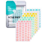 320 Pezzi Cerotti Brufoli Pimple, Cerotti Brufoli Acne Patch Pimple Patch Brufoli Idrocolloidi Stella con olio dell'albero tè Acido Salicilico Giorno e Notte Impermeabili e Traspiranti