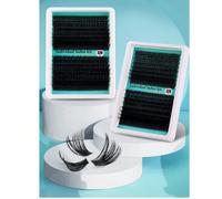 320 pezzi Set di ciglie finte D-Curl, Kit di estensioni ciglie fai-da-te, Set di ciglie finte nere super spesse D-60D 80D100D, Set di ciglie nere per uso quotidiano, Kit di estensioni ciglie D Curl, S