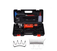 320 W ~ 450 W elettrico velocità regolabile lana cesoie elettrico pecora tagliacapelli rosso 220 V (13 lame a denti curvi)