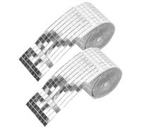 3200 Pezzi Piastrelle A Mosaico In Vetro, 5 * 5mm Tessere Mosaico, Tessere Mosaico Vetro, Piastrelle A Mosaico Autoadesive, Piastrelle Mosaico Per La Decorazione Murale Fai Da Te (Argento)