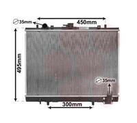32002161 VAN WEZEL Radiatore, Raffreddamento motore per MITSUBISHI