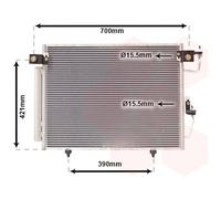 VAN WEZEL 32005191 Condensatore climatizzatore