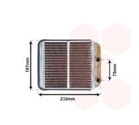 32006186 VAN WEZEL Scambiatore calore, Riscaldamento abitacolo per MITSUBISHI