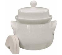 3203 Mini-Gärtopf creme 3,0 l mit Deckel und Steinen Vaso di fermentazione