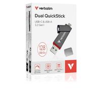 32040 Verbatim USB-Stick Dual QuickStick USB-C/USB-A da 128GB