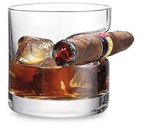 320ml Bicchiere di Whisky con Cigar Holder/Vecchio Stile di Stile di Cristallo Whisky di Vetro/Sigaro Accessori/per Il Whisky, Scotch, Birra, Vino, Lo Spirito/Regali per Gli Uomini