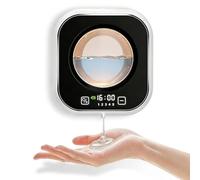 320ml Dispenser Sapone Automatico, 1500mAh Dosatore Sapone Schiuma da Parete 5 Livelli Regolabile Dispenser di Sapone, con Finestra Visiva, per Bagno, Cucina, Hotel ((Gel, Bianco))