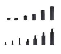 320pcs M2 m3 m4. Uomo Donna Hex Nylon Spacer Standoff vite dado filettato Pillar PCB. Kit assortimento della scheda madre(Nylon 320pcs M4)