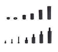 320pcs M2 m3 m4. Uomo Donna Hex Nylon Spacer Standoff vite dado filettato Pillar PCB. Kit assortimento della scheda madre(Nylon 320pcs M2)