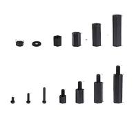 320pcs M2 m3 m4. Uomo Donna Hex Nylon Spacer Standoff vite dado filettato Pillar PCB. Kit assortimento della scheda madre(Nylon 320pcs M3)