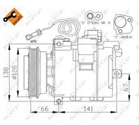 32104 NRF Compressore, Climatizzatore per AUDI,SKODA,VW