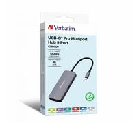 32152 0023942321521 VERBATIM USB C PRO MULTIPORTE HUB 9 IN 1 HDMI 4K