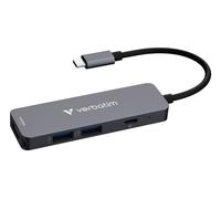 32155 Verbatim 32155 hub di interfaccia USB 3.2 Gen 1 (3.1 Gen 1) Type-C 5000 Mb