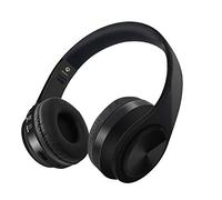 321Wasay Cuffie Bluetooth wireless over ear Hi-Fi stereo per telefono, PC, TV, comode, pieghevoli, senza fili, nere
