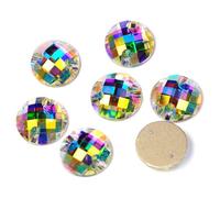 3220 Scacchiera Cucire Su Strass Vetro Strass Piatto Indietro Pietre Di Cristallo Due Fori Per Vestiti Decorazione Indumento Gioielli, 8mm 168Pcs, Cristallo di vetro, Cristallo