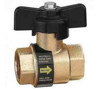CALEFFI - 3230 BALLSTOP VALVOLA A SFERA G 1/2" CON RITENUTA INCORPORATA ATTACCHI F-F 323040