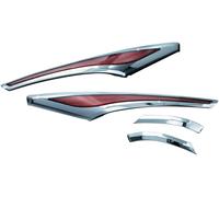 3232 LED SADDLEBAG ACCENT SWOOPS CHROME HONDA GL 1800 C ABS GOLD WING F6C 2015