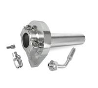 323300B GRUPPO GAS RAPIDO CNC ALLUMINIO ARGENTO ANODIZZATO KEEWAY F-ACT NKD 50 2