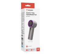 Verbatim Cool 'n' Go Ice Touch Grigio, Viola Ventilatore portatile NEW