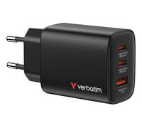 32352 VERBATIM ESSENTIALS GAN CHARGER 65W EU PLUG BLACK