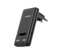 Caricatore Verbatim 32354 65W GaN Dual USB-C Power Delivery Black