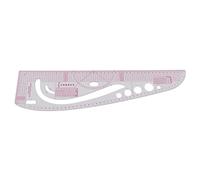 3245 Righello curvo, righello da sarto multifunzione, corpo in plastica trasparente, per modellismo domestico