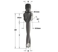 CMT 329.100.11 - Broca c/avellanador hm d=10x40 s=m10/11 dx