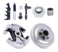 325 "7T Tamburo Frizione Cuscinetto Pompa Olio Ingranaggio a vite senza fine Regolatore Catena Kit Adatto for H 340 345 445 450 J 2145 2150 Motosega