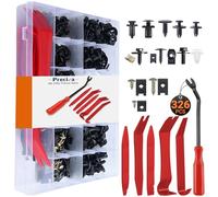 326 Pezzi Clip Fissaggio Auto Universali, Set Rivetti Espandibili in Plastica per Carrozzeria, Bottoni Portiera, Clip Pannelli Interni, Fermagli per Paraurti, con Strumenti di Rimozione