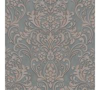 32604 - The New Design Libro Damasco Argento Grigio Galerie Carta da Parati