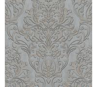 32605 - The New Design Libro Damasco Argento Grigio Galerie Carta da Parati