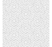 32607 - The New Design Libro Geometrico Argento Grigio Galerie Carta da Parati