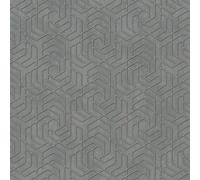 32609 - The New Design Libro Geometrico Argento Grigio Galerie Carta da Parati