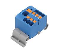 3273200 Connettore: Blocco di distribuzione PTFIX 24A 450V per guida DIN blu ...