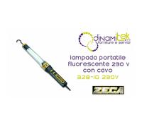 328/10 230V LAMPADA PORTATILE FLUORESCENTE 230 V CON CAVO 10 m ZECA
