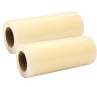 328 Piedi Membrana Copriscarpe Monouso Adesiva, Diametro Interno Cilindro 1,37 Pollici, Larghezza 6,3 Pollici, Materiale in PVC per Macchina Erogatrice Automatica di Copriscarpe(Transparent,2 Rolls)