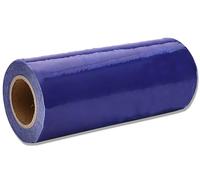 328 Piedi Membrana Copriscarpe Monouso Adesiva, Diametro Interno Cilindro 1,37 Pollici, Larghezza 6,3 Pollici, Materiale in PVC per Macchina Erogatrice Automatica di Copriscarpe(Blue,1 Roll)
