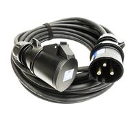 32amp Nero Eventi Ceeform Commando Power Cavo. (3x4mm) 240v H07RN-F Gomma