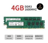 32GB 16GB 8GB 4GB PC3-12800U DDR3 240Pin Intel PC Desktop Memory Per Crucial IT
