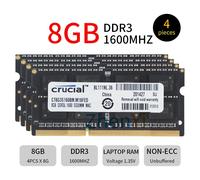 32GB 16GB 8GB DDR3L PC3L-12800S 1600MHz 1.35V Laptop Memory Per Crucial Black IT