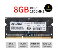 32GB 16GB 8GB DDR3L PC3L-12800S 1600MHz 1.35V Laptop Memory Per Crucial Black IT