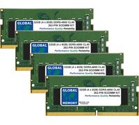 32GB 4x8GB DDR5 4800MHz PC5-38400 262-PIN Sodimm Laptop/Notebook Memory Kit RAM